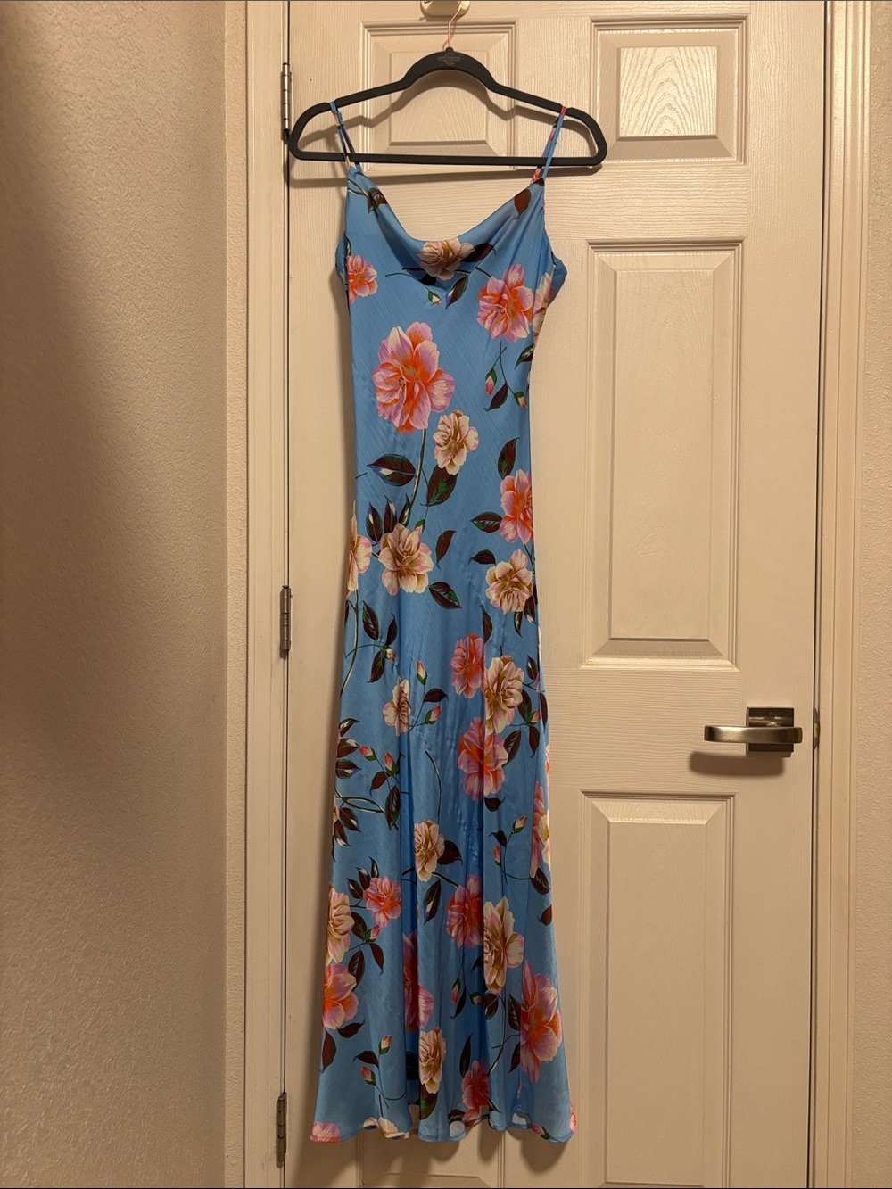 Gianni Bini Blue Floral Slip Dress